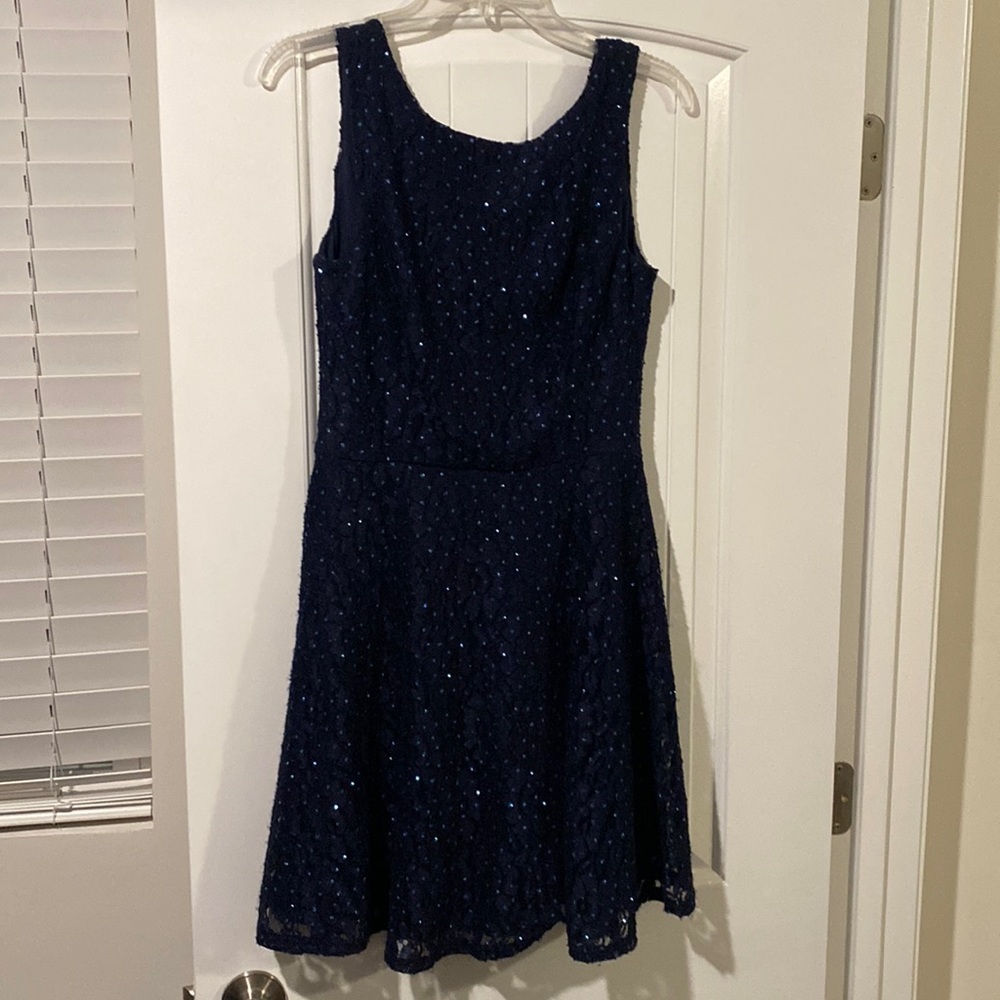 Glittery Lace Cocktail Dress